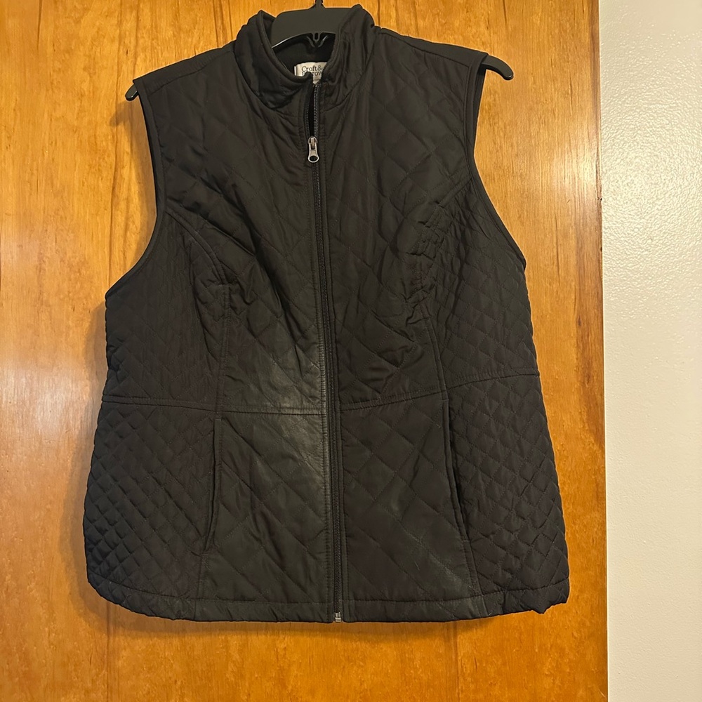 Croft & Barrow Charcoal Quilted Vest